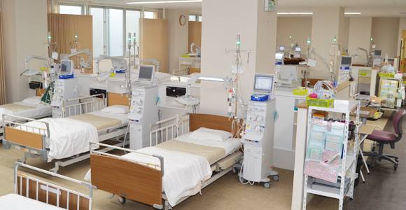 透析室の俯瞰写真