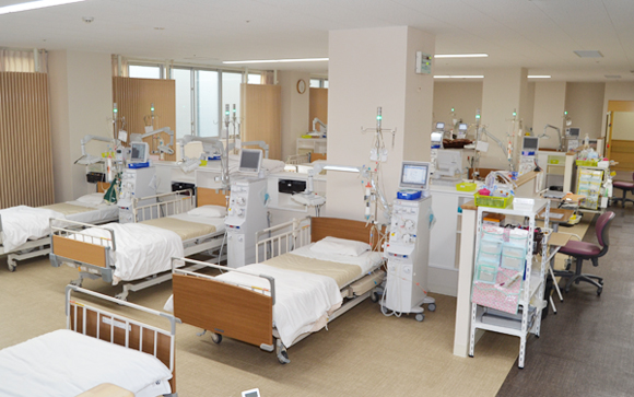 透析室の俯瞰写真
